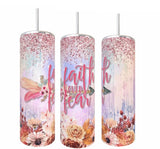 Faith over Fear Arrow Tumbler