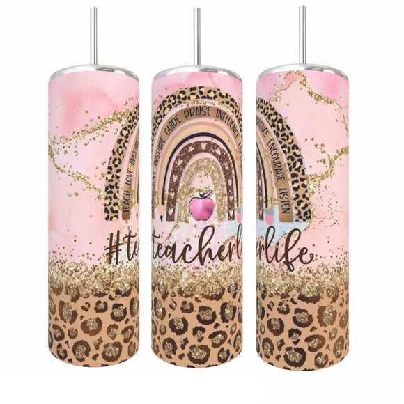 Leapord Teacherlife Tumbler