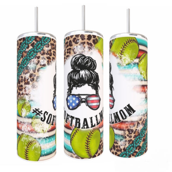 Softball Mom Tumbler