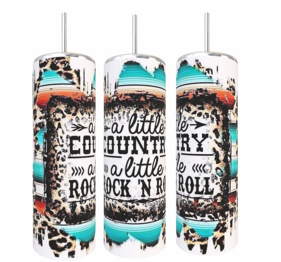 A little Country & Rock N Roll Tumbler