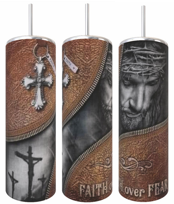 Faith over Fear Tumbler