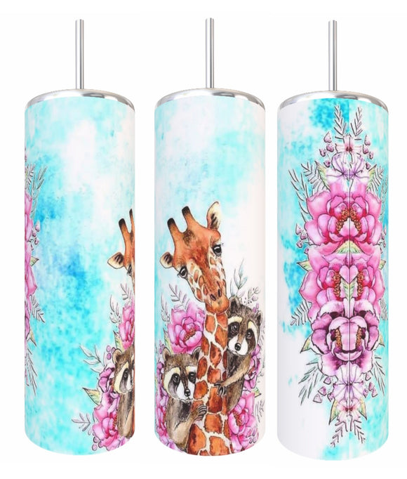 Animal Flower Tumbler