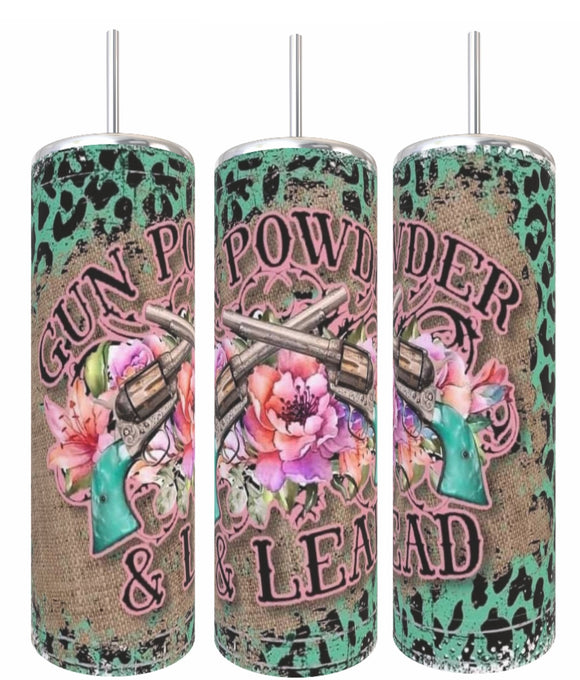 Gun Powder & Lead Tumbler