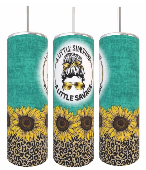 Little Sunsine, Little Savage Tumbler