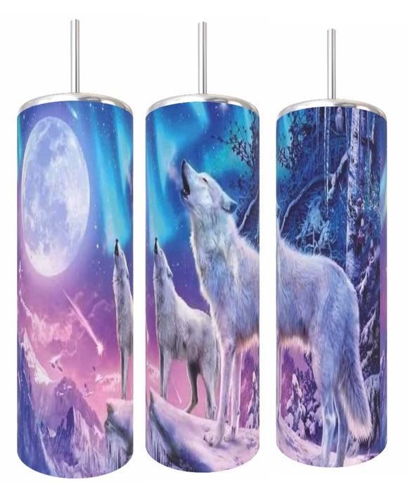 Moon Wolf Tumbler