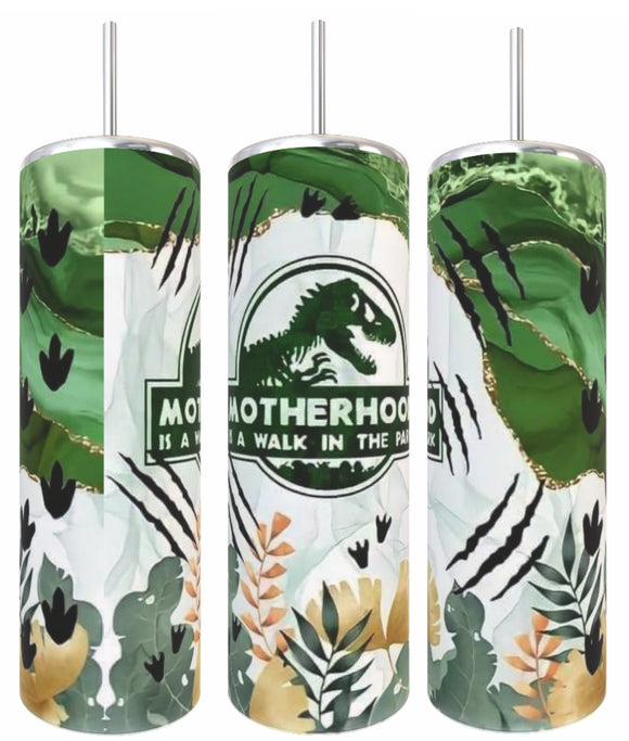 Dinosaur Mother Hood Tumbler