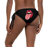 Lips\Red & Black Bikini Bottom