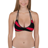 Lips\Red & Black Bikini Top