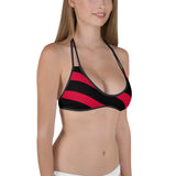 Lips\Red & Black Bikini Top