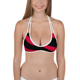 Lips\Red & Black Bikini Top