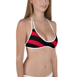 Lips\Red & Black Bikini Top