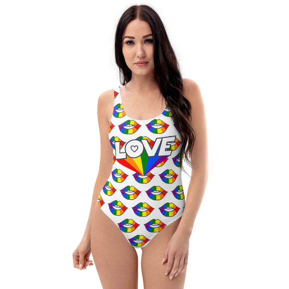 Rainbow Love One-Piece Swimsuit