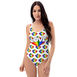 Rainbow Love One-Piece Swimsuit