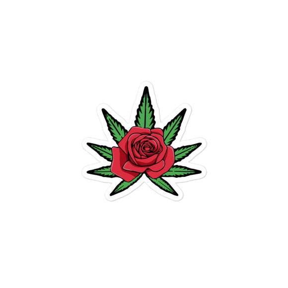 Weed Flower Bubble-free stickers