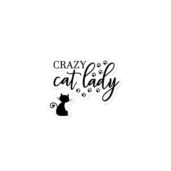 Crazy Cat Lady Bubble-free stickers