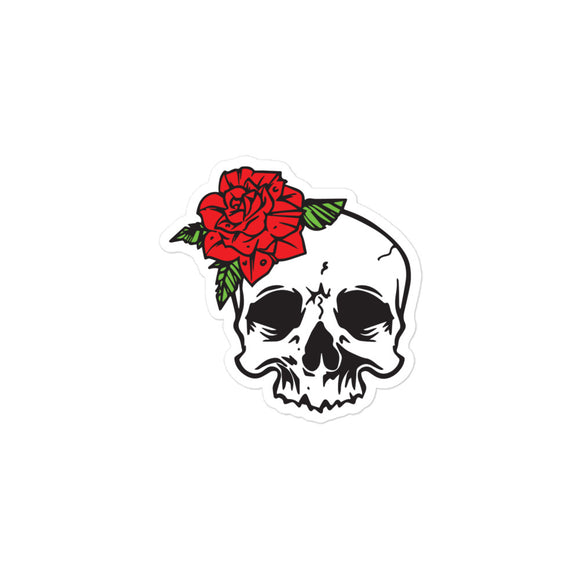 Skull Flower Bubble-free stickers