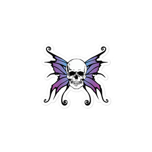 Butterfly Skull Bubble-free stickers