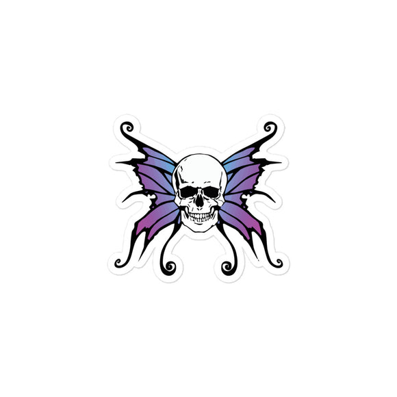 Butterfly Skull Bubble-free stickers