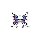 Butterfly Skull Bubble-free stickers