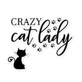 Crazy Cat Lady Bubble-free stickers