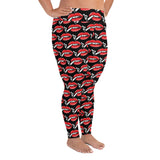 Smoking lips Black Women's PS Legging