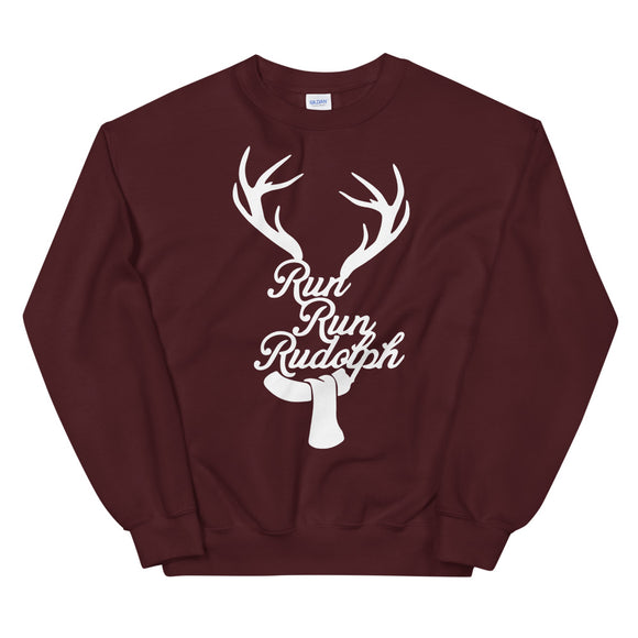 Run Rudolph Women's Christmas Sweatshirt