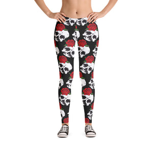 Small Skull Black Women's Leggings!