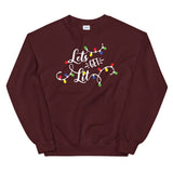 Lets Get Lit Women's Christmas Sweatshirt