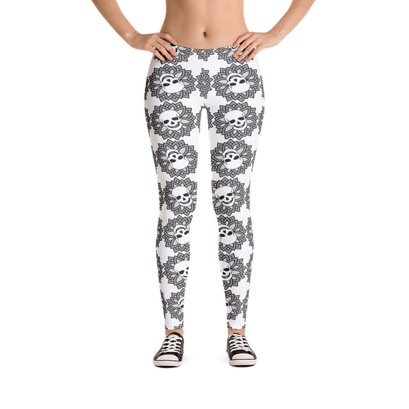 Flower Skull Women's Leggings!