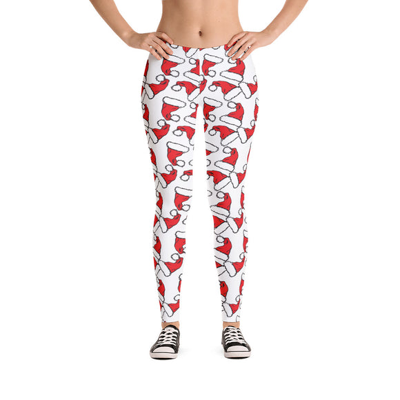 Santa Hat Christmas Leggins