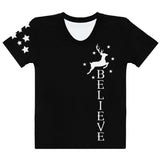 Believe White Women's Christmas shirt