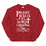 Praise Jesus Women's Christmas Sweatshirt