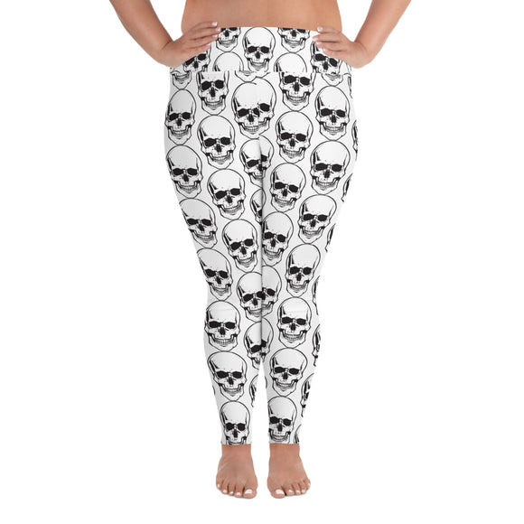 Skull White Women's PS Leggings