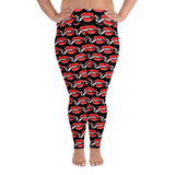 Smoking lips Black Women's PS Legging