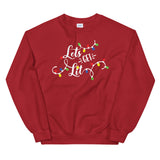 Lets Get Lit Women's Christmas Sweatshirt
