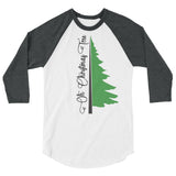 Oh Christmas Tree 3/4 sleeve raglan Women's Christmas shirt