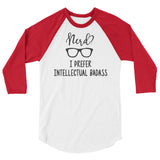 Intellectual Bada** 3/4 sleeve raglan Women's Shirt