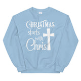 Christmas starts with Christ Women's Christmas Sweatshirt