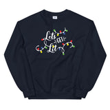 Lets Get Lit Women's Christmas Sweatshirt
