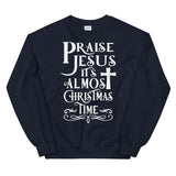 Praise Jesus Women's Christmas Sweatshirt