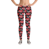 Smoking Lips Black Women's Leggings!