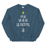 Fa La La La Mens Christmas  Sweatshirt