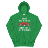 Half-a**ed Jingler Women's Christmas Hoodie