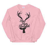 Run Rudolph Women's Christmas Sweatshirt
