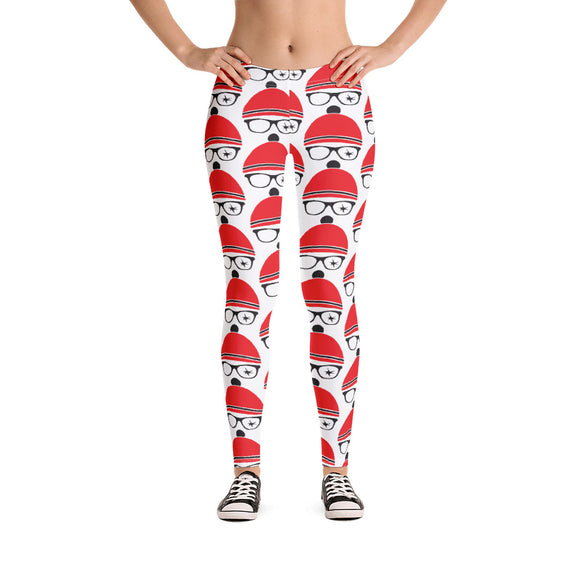 Broken Glasses Women's Christmas Leggins