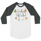 Goodbye Self Control 3/4 sleeve raglan Women's Christmas shirt