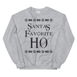 Santa's Favorite Ho Women's Christmas Sweatshirt