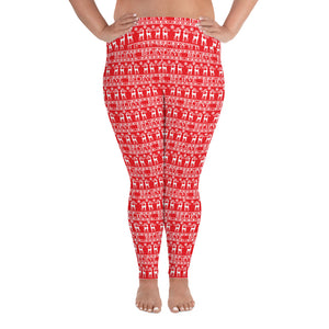 Believe Reindeer Red Women's Christmas PS Leggings