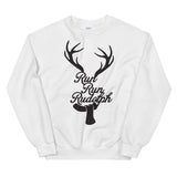 Run Rudolph Women's Christmas Sweatshirt
