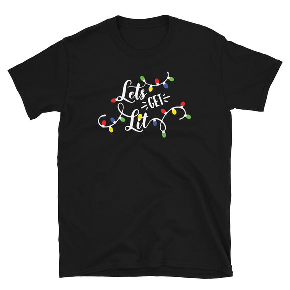 Let's Get Lit Women's Christmas Shirt